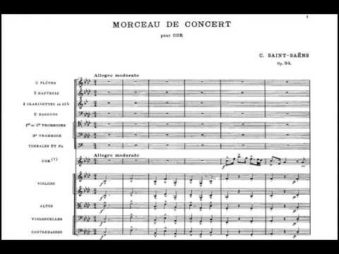 Morceau de Concert - C. Saint Saens op. 94 - Stadtkapelle Leonding - Johann Illich, Horn