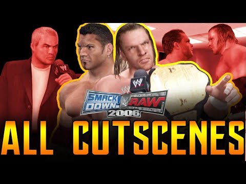 WWE Smackdown Vs Raw 2006 - ALL CUT SCENES - Season Mode (RAW)