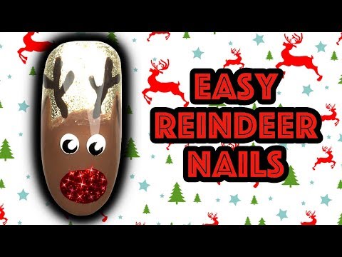 HOW TO PAINT REINDEER NAILS | TASH'S CHRISTMAS QUICKIE RUDOLPH NAIL ART