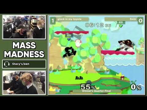 Mass Madness 35 SSBM - glock in my toyota (Mr. Game & Watch) vs. Bank (Marth) - Melee WQF