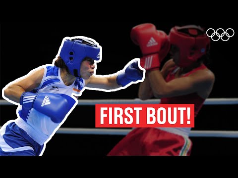 Mary Kom's first Olympic bout! ????