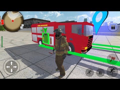 Fire Truck Drive Game - American FireFighter City Rescue #2 - Android Gameplay