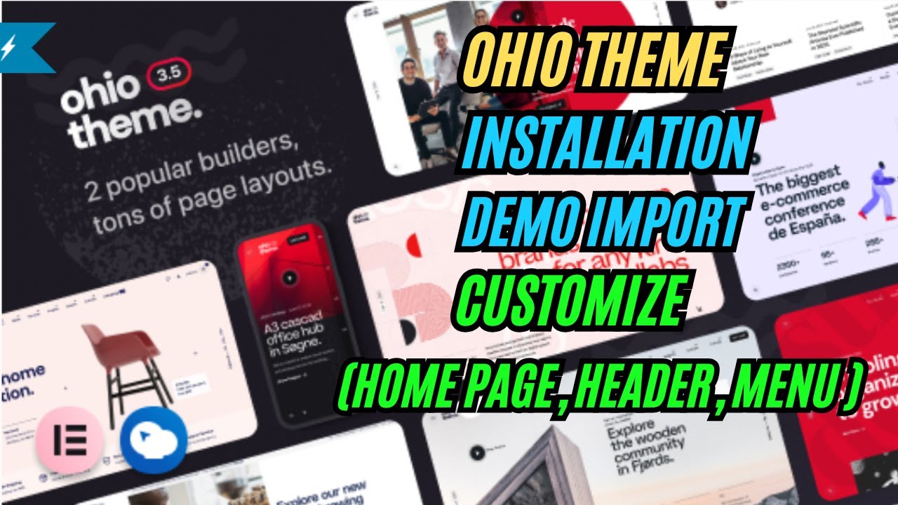 Ohio - Creative Portfolio & Agency WordPress Theme Installation Demo Import Customization Home