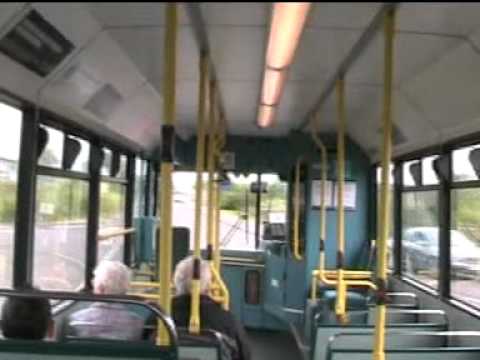 Dennis Dart V572DJC passes Hawarden Bus Depot