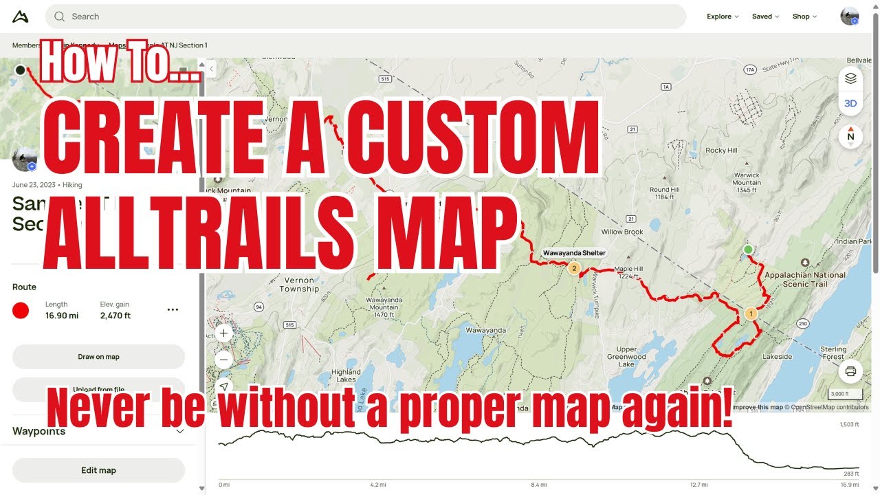 How to Create a Custom Map in AllTrails