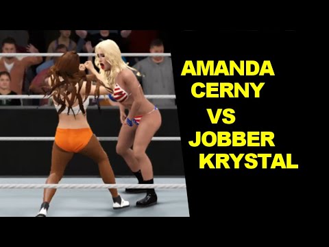 WWE 2K17 Amanda Cerny vs Krystal - Iron Woman