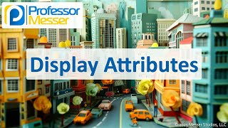 Display Attributes - CompTIA A+ 220-1201 - 3.1