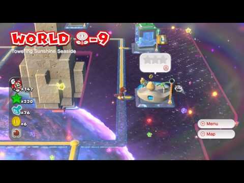 Super Mario 3D World - World Flower (100% Green Stars and Stamps)