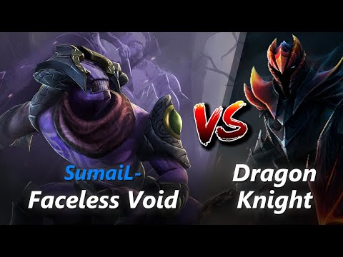 How to Faceless Void safelane vs Dragon Knight/Dark Willow (feat. SumaiL-) | First 10 minutes
