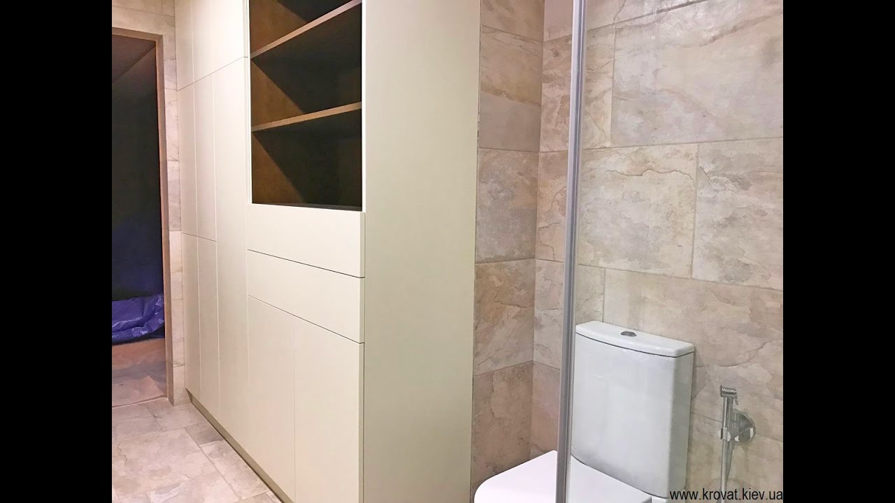 Шкаф в ванную на заказ