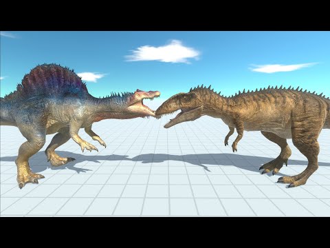 Spinosaurus vs Carcharodontosaurus #1 - Animal Revolt Battle Simulator