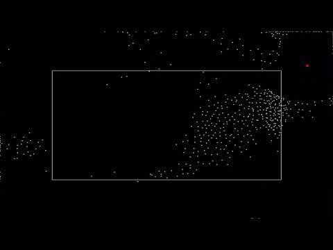 Boids algorithm with predator implemented on RP2040