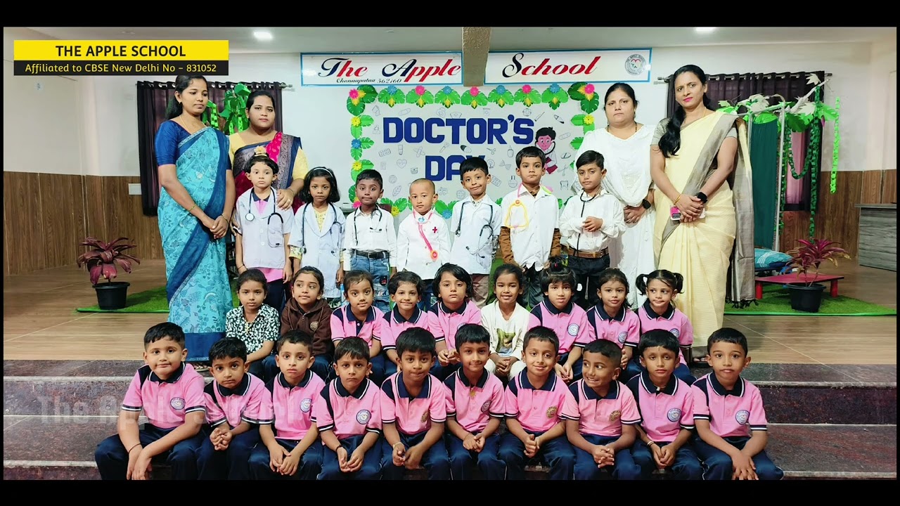 Celebrated National Doctor's Day @theappleschool2086 Channapatna - 562160