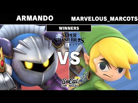 Smash Ultimate Tournament - Armando (Meta Knight) Vs. Marvelous_Marcots (Toon Link) Singles Pools