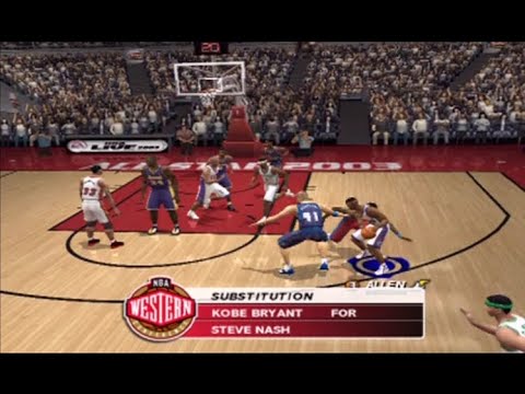 NBA Live 2003 PS2 | All-Star Game | West vs East Gameplay
