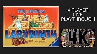 Labyrinth Boardgame 4 Player Live Playthrough