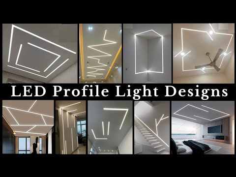 Profile Light Designs 2025 | Ceiling Aluminium LED Profile Lighting Ideas | Linear Strip Lighting