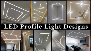 Profile Light Designs 2025 | Ceiling Aluminium LED Profile Lighting Ideas | Linear Strip Lighting