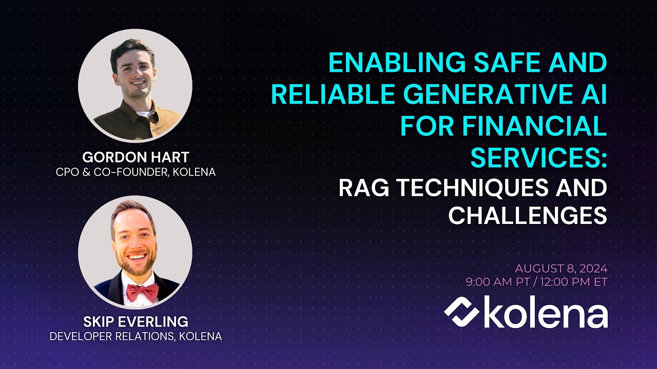 Enabling Safe and Reliable Generative AI for Financial Services: RAG Techniques and Challenges