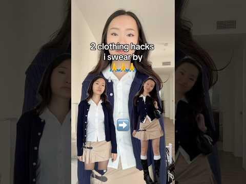 2 clothing hacks that i SWEAR BREATHE LIVE BY #clothinghacks #clothing #outfitinspo #outfitideas