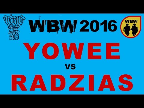 Yowee 🆚 Radzias 🎤 WBW 2016 Gdańsk (freestyle rap battle)