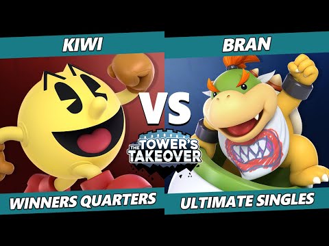 Tower's Takeover 20 Winners Quarters - Kiwi (Pac-Man) Vs. bran (Bowser Jr) SSBU Ultimate Tournament
