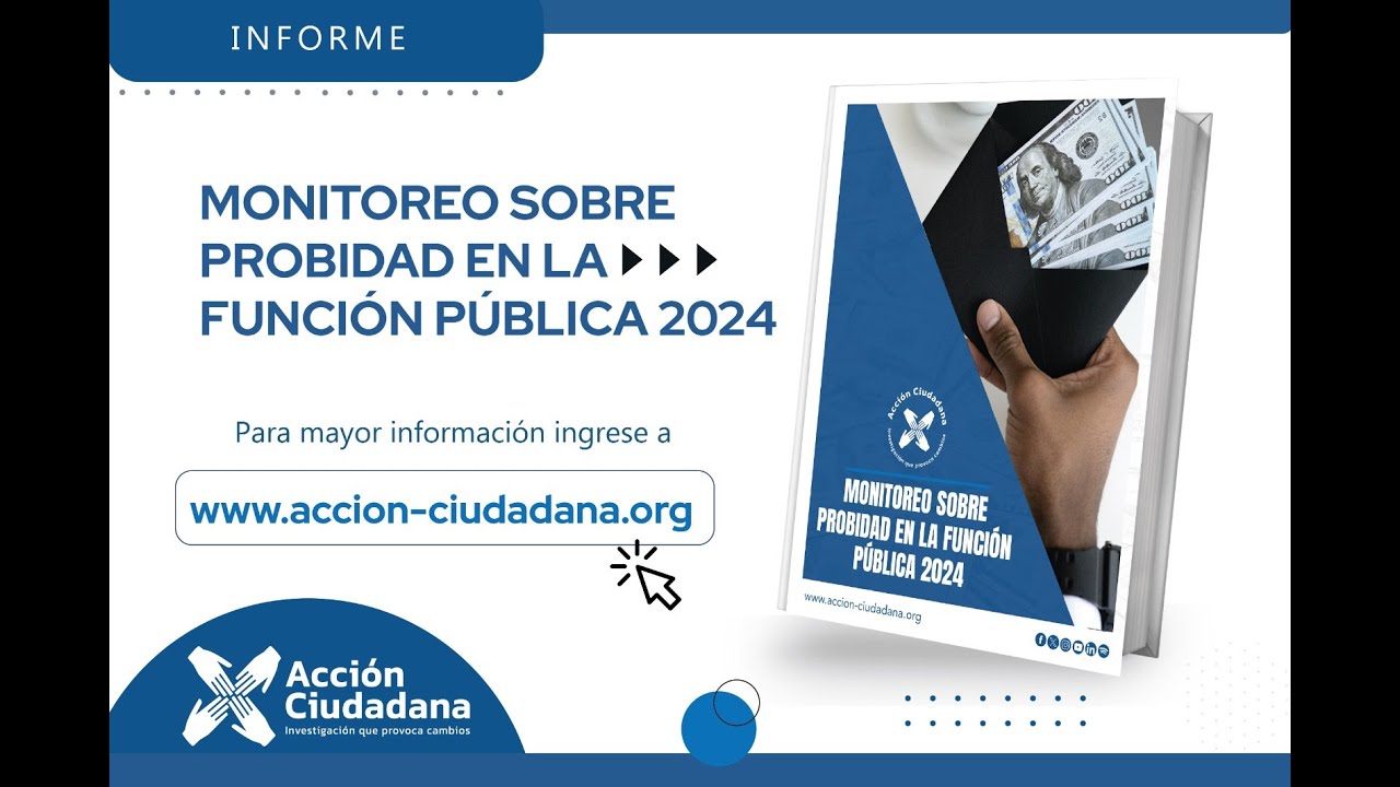 Retransmisión: Presentación de informe de probidad en la función pública 2024
