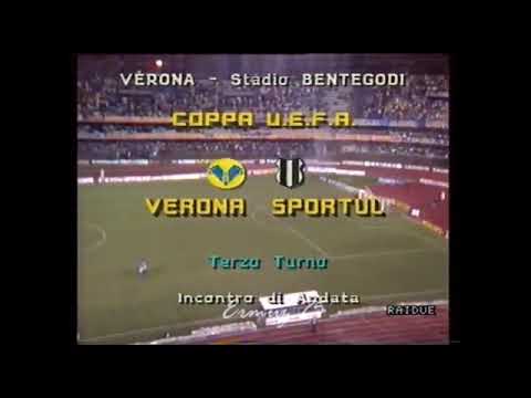 Verona Sportul 3-1. Coppa Uefa 1987-88 andata ottavi.