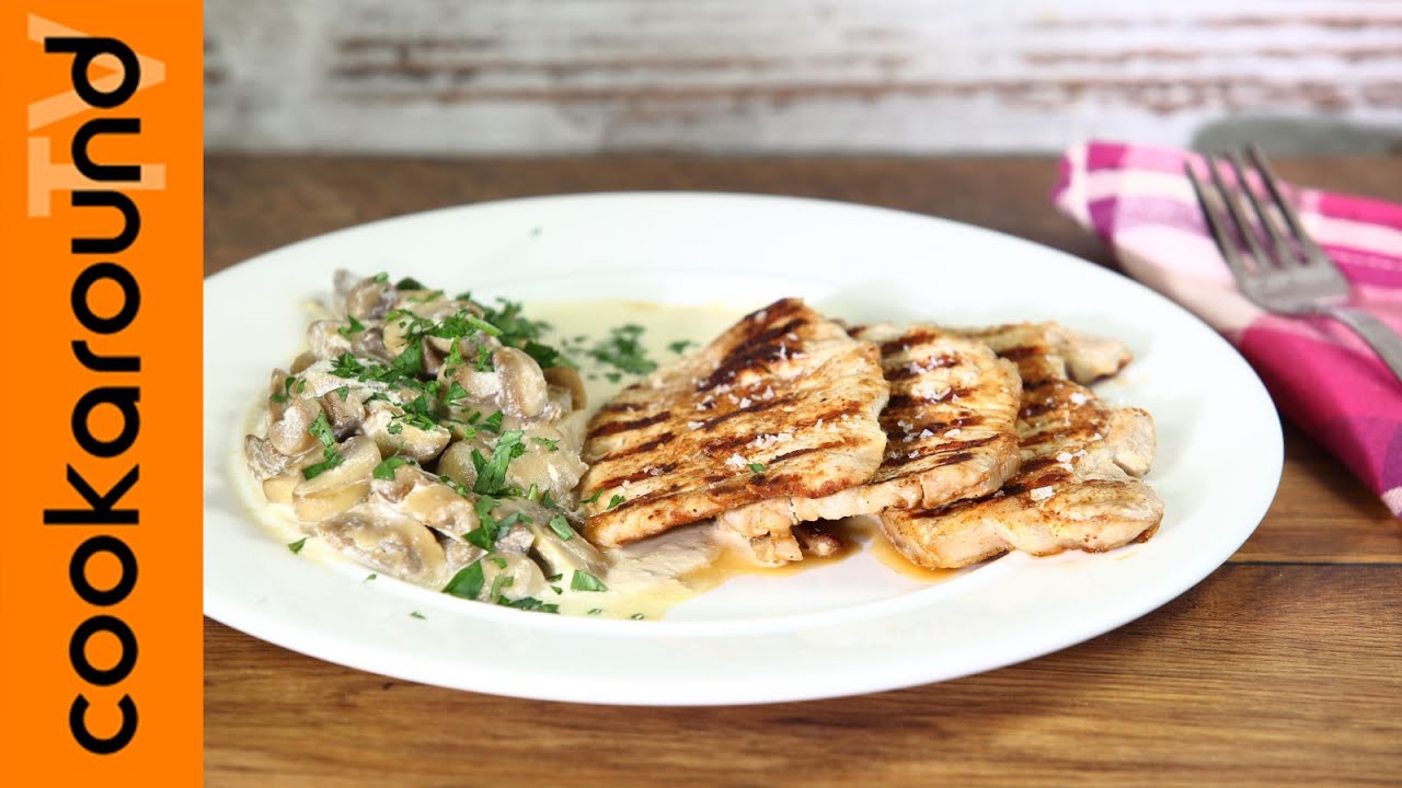 Lonza di maiale con i funghi / Ricetta secondi di carne