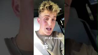 Download lagu 20 & 21 Savage - Jake Paul Joins Slaughter Gang? (HD Instagram Story) mp3