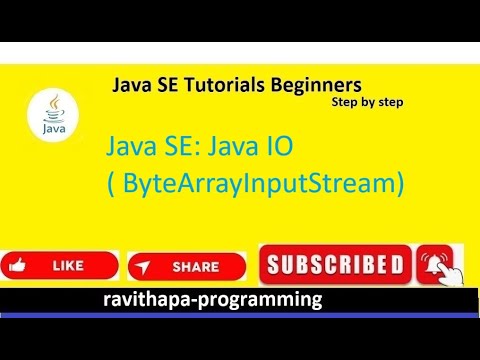 Java SE: Java IO ( ByteArrayInputStream ) Example