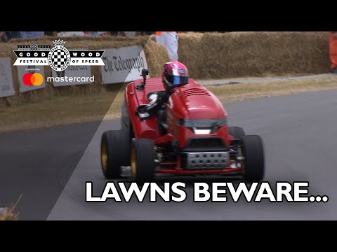 World's fastest lawn mower cuts through FOS hill
