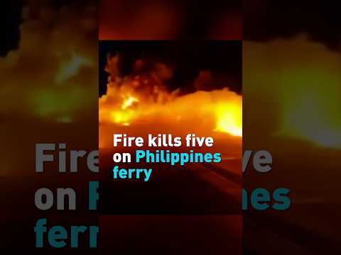 Five killed, 86 missing after fire on Philippines ferry