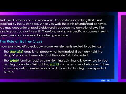 Understanding Undefined Behavior in C: Why Does printf Show Unexpected Values?