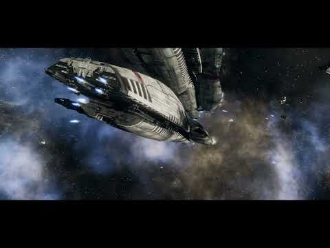 Battlestar Galactica Deadlock Resurrection. BSG-75 runs right into a Cylon basestar group.