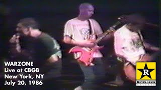 WARZONE - Live at CBGB - New York, NY - July 20, 1986