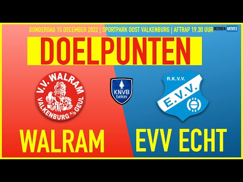 BIJNA STUNT VAN WALRAM IN BEKER TEGEN EVV!