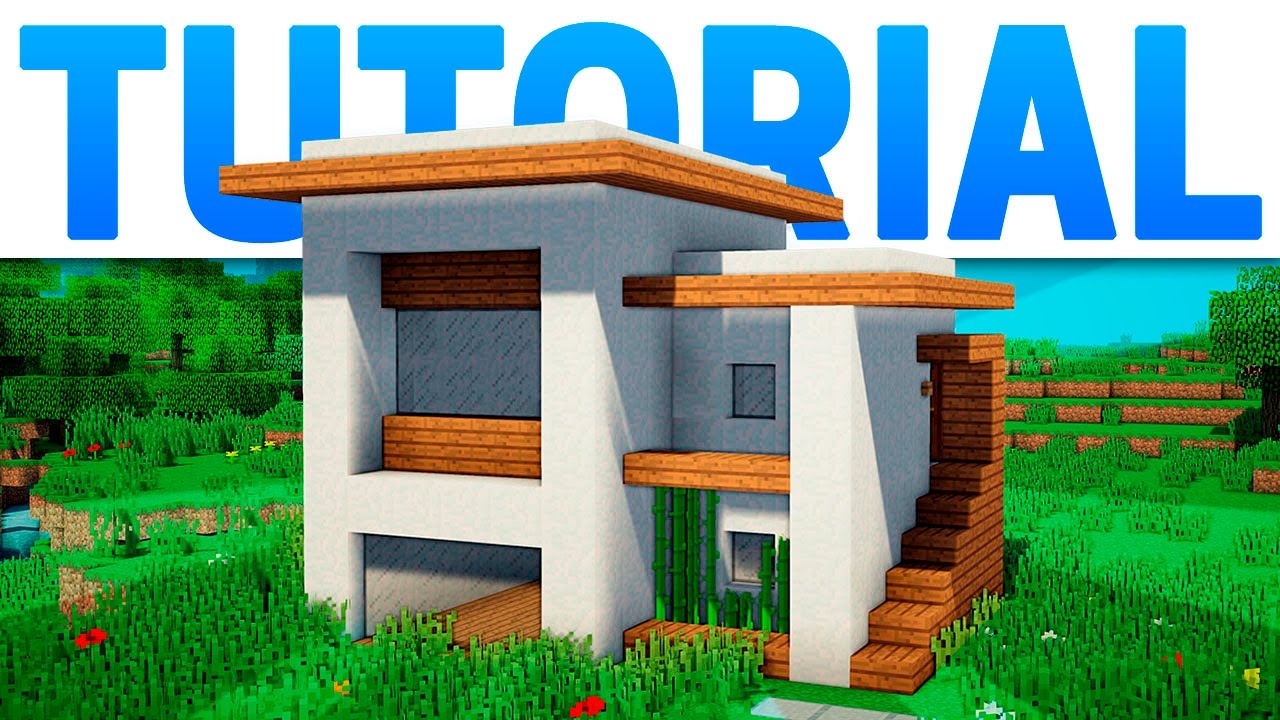 Minecraft Tutorial : CASA SIMPLES E COMPACTA PARA INÍCIO DE