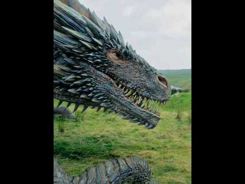 GAME OF THRONES DRAGON SCENEJON SNOW DAENERYS TARGARYEN#dragon #scene #gamepfthornes #got