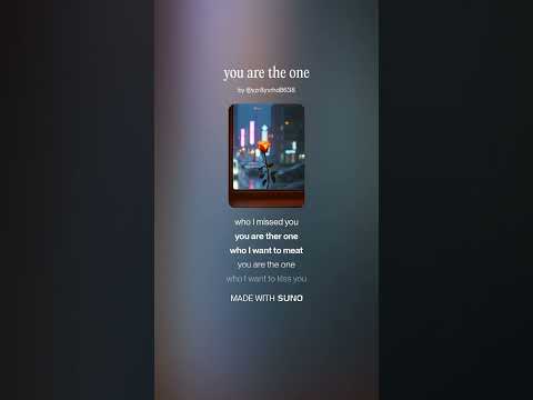You are the one.   AIで曲を作ってみました。作詞は自分で。 #ai #aimusic #compose #lyrics #youaretheone #ai作曲