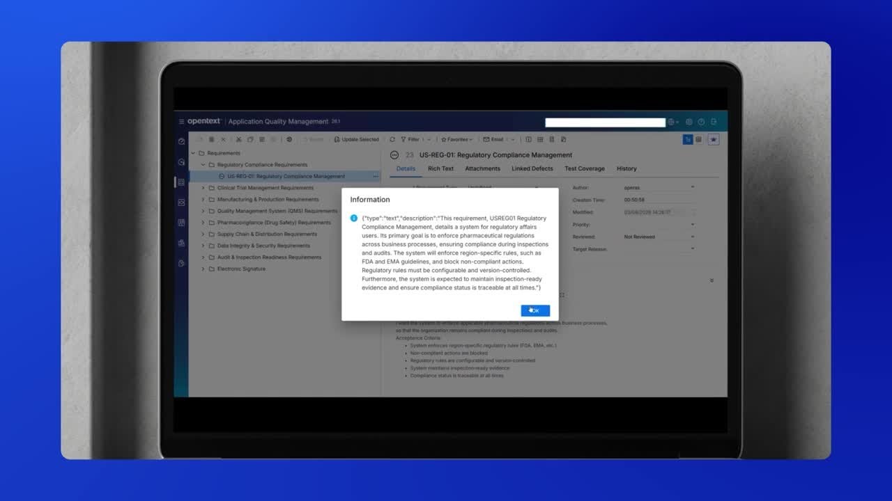 What’s new in OpenText Application Quality Management 26.1