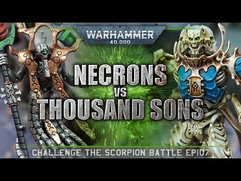 Thousand Sons vs Necrons Warhammer 40K Battle Report 9th Edition 2000pts CTS107 THE MIDDLE GROUND!
