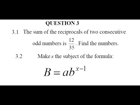 MATHEMATICS N3 CHANGE OF SUBJECT APRIL 2020 QUESTION 3 @mathszoneafricanmotives