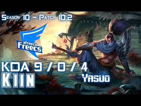 AFs Kiin YASUO vs IRELIA Mid - Patch 10.2 KR Ranked