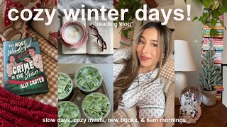 cozy & productive *WINTER* days!❄️ early mornings, cafes, cooking, & reading!