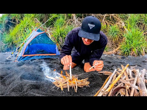 ACAMPADA EN SOLITARIO SIN COMIDA. CASI PERDÍ TODO LO QUE TENÍA. Fogatas, pesca y exploración