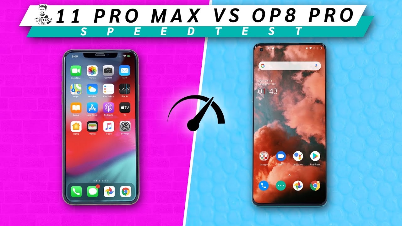 OnePlus 8 Pro vs iPhone 11 Pro Max Speedtest - Unexpected Results!!!