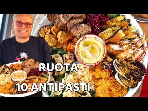 RUOTA di 10 ANTIPASTI per le feste antipasti di Natale