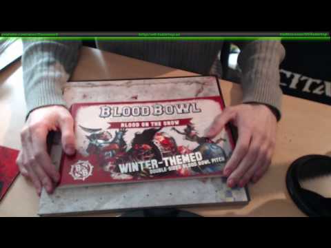 Blood Bowl: Blood on the Snow Spielfeld ausgepackt