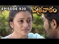Episode 920 Chakravakam Telugu Daily Serial Manjula Naidu Loud Speaker